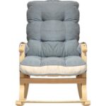 Just Home Relax Sallanan Sandalye & Dinlenme Koltuğu - Gri / Krem - Görsel 5