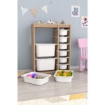 Pratico Mobilya Cosmo Xs Çok Amaçlı 10 Sepetli Mutfak Banyo Kiler Dolabı Beyaz - Görsel 2