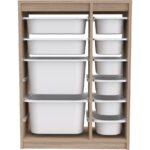 Pratico Mobilya Cosmo Xs Çok Amaçlı 10 Sepetli Mutfak Banyo Kiler Dolabı Beyaz - Görsel 4