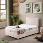 Setay Sofia Tek Kişilik Baza Başlık Comfort Yatak Seti - Krem