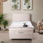 Setay Sofia Tek Kişilik Baza Başlık Comfort Yatak Seti - Krem - Görsel 2