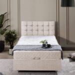 Setay Venedik Tek Kişilik Baza Başlık Comfort Yatak Seti - Krem - Görsel 2