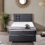 Setay Viyana İkili Set Tek Kişilik Baza Başlık - Antrasit - Görsel 2