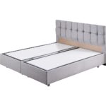 Setay Berlin İkili Set Çift Kişilik Baza Başlık - Açık Gri - Görsel 3