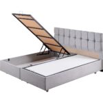 Setay Berlin İkili Set Çift Kişilik Baza Başlık - Açık Gri - Görsel 4