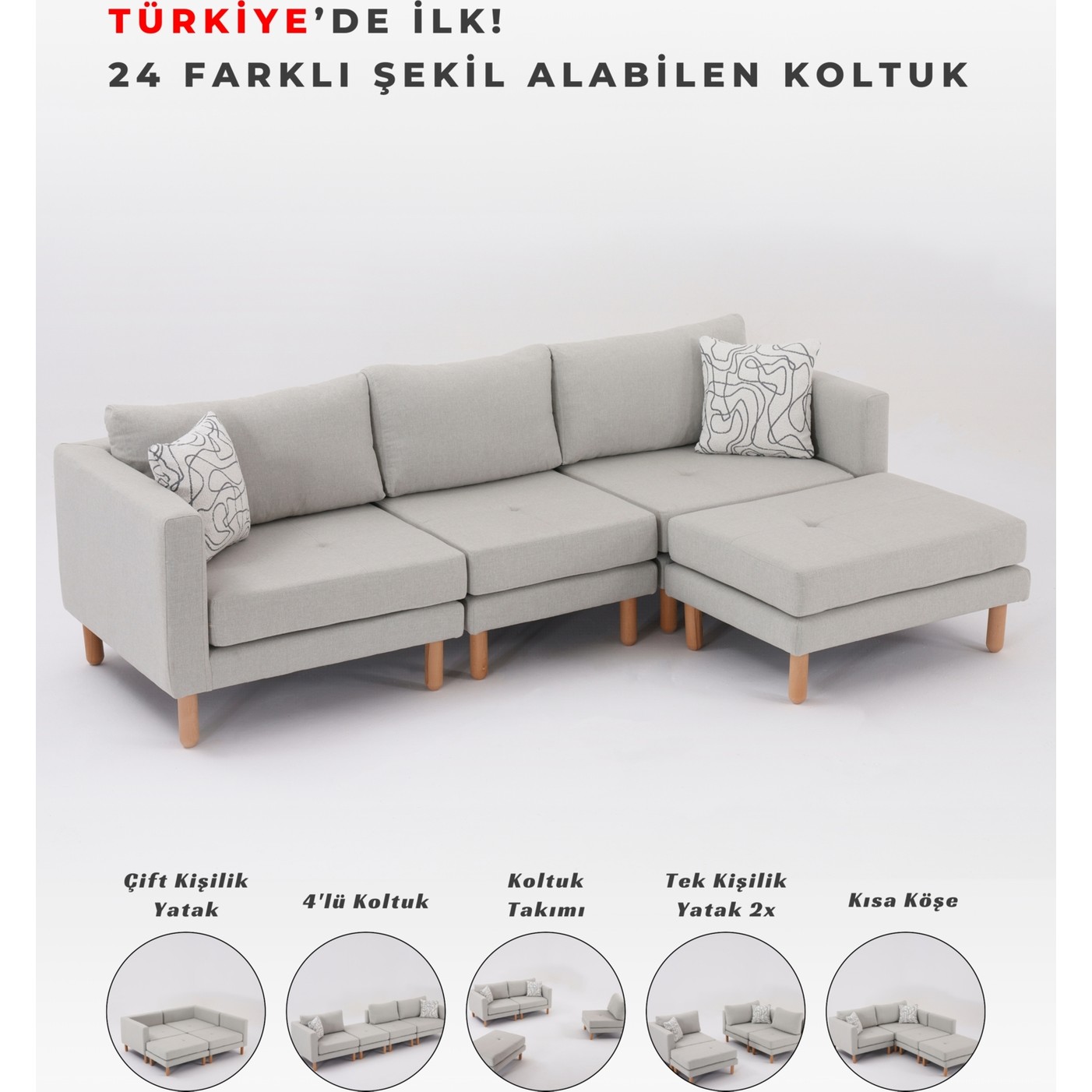 110000721692284.jpg Velura Home & Living Armin Akıllı Köşe Takımı & Modern Modüler Yataklı Köşe Koltuk Takımı & Salon Takımı & Oturma Grubu - Görsel 1