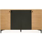 Just Home Alina 4 Kapaklı Konsol - Sepet  Antrasit  Yunus - 140 cm - Görsel 4