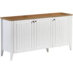 Just Home Mona Konsol - Beyaz / Sepet - Görsel 2