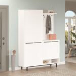 L'occi Concept Living Portmanto Vestiyer Ayakkabılık Metal Ayaklı Beyaz Lg1-W - Görsel 2