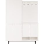 L'occi Concept Living Portmanto Vestiyer Ayakkabılık Metal Ayaklı Beyaz Lg1-W - Görsel 5