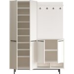 L'occi Concept Living Portmanto Vestiyer Ayakkabılık Metal Ayaklı Beyaz Lg1-W - Görsel 6