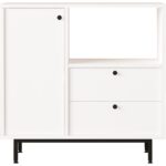 L'occi Concept Modway Serisi Kahve Köşesi Çok Amaçlı Dolap Mutfak Dolabı Beyaz Md1-W - Görsel 5