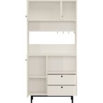 L'occi Concept Modway Serisi Kahve Köşesi Çok Amaçlı Dolap Mutfak Dolabı Beyaz Md4-W - Görsel 6