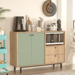 L'occi Concept Modway Serisi Kahve Köşesi Çok Amaçlı Dolap Mutfak Dolabı Sepet-Ihlamur Yeşili Md2-Sy - Görsel 2