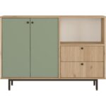 L'occi Concept Modway Serisi Kahve Köşesi Çok Amaçlı Dolap Mutfak Dolabı Sepet-Ihlamur Yeşili Md2-Sy - Görsel 5