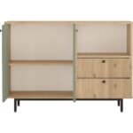 L'occi Concept Modway Serisi Kahve Köşesi Çok Amaçlı Dolap Mutfak Dolabı Sepet-Ihlamur Yeşili Md2-Sy - Görsel 6