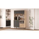 L'occi Concept Modway Serisi Kahve Köşesi Çok Amaçlı Dolap Mutfak Dolabı Sepet-Antrasit Md5-Sa - Görsel 3