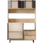 L'occi Concept Modway Serisi Kahve Köşesi Çok Amaçlı Dolap Mutfak Dolabı Sepet-Antrasit Md5-Sa - Görsel 6