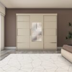 Yilwood 240/210 cm Sürgülü Gardırop (Koton Vizon) - Görsel 3