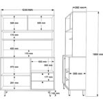 L'occi Concept Modway Serisi Kahve Köşesi Çok Amaçlı Dolap Mutfak Dolabı Sepet-Antrasit Md5-Sa - Görsel 4