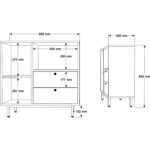 L'occi Concept Modway Serisi Kahve Köşesi Çok Amaçlı Dolap Mutfak Dolabı Beyaz Md1-W - Görsel 4