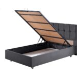 Setay Berlin Tek Kişilik Baza Başlık Comfort Yatak Seti Antrasit Gri - Görsel 4