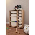 Pratico Zen Sonomo 10 Sepetli Çok Amaçlı Oyuncak Dolabı Beyaz 2D2K6U - Görsel 3