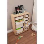 Pratico Zen Sonomo 10 Sepetli Çok Amaçlı Oyuncak Dolabı Beyaz 2D2K6U - Görsel 4