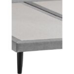 Niron Yatak Niron Slim Karyola - 90X190 Tek Kişilik Baza - Metal Iskeletli, Yüksek Ayaklı ve Keten Kumaşlı - Görsel 2