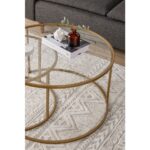 Dekopratik Belarus Orta Sehpa Gold 80cm - Görsel 3