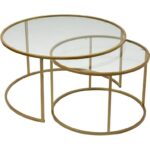 Dekopratik Belarus Orta Sehpa Gold 80cm - Görsel 4