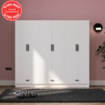 İmbaş Inci 6 Kapak 3 Çekmeceli Gardırop  Mdf