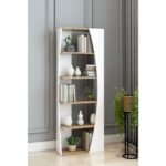 Modalanka Iskandinav Model 6 Raflı Kitaplık Dekoratif Salon Kitaplığı Ofis Kitaplığı - Görsel 2