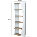 Modalanka Iskandinav Model 6 Raflı Kitaplık Dekoratif Salon Kitaplığı Ofis Kitaplığı - Görsel 3