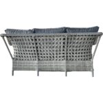 Monalin Home Garden I Elite 7 Kişilik Oturma Takımı (Gri) I Rattan El Örgüsü Bahçe Mobilyası - Görsel 5