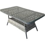 Monalin Home Garden I Elite 7 Kişilik Oturma Takımı (Gri) I Rattan El Örgüsü Bahçe Mobilyası - Görsel 6