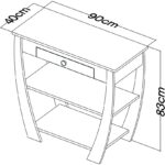 Pratico Dolce 2 Raflı Çekmeceli Sonomo Dresuar - Görsel 4
