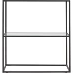 Dekopratik Berra Camlı Metal Dresuar Dekoratif Raflı Kahve Köşesi Konsol - Görsel 4