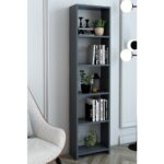 Modalanka 6 Raflı 40 cm Dekoratif Kitaplık Bohem Tarz Kitaplık Ofis Kitaplığı Dolap Evrak Rafı Ev Rafı Kitap