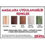 Deryawood Doğal Ahşap Yemek MASASI-70-180 - Görsel 4