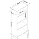 Cool Home Bono Raflı Kahve Köşesi ve Çok Amaçlı Dolap Seti , Erzak Kiler Dolabı Beyaz - Görsel 4