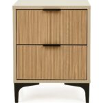 Just Home Prestige 2 Çekmeceli Komodin - Vizon / Yunus - 45 cm - Görsel 3