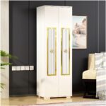 Demonte Home Mobilya Noradh (B) 2 Kapaklı Çok Amaçlı Dolap Beyaz Altın - Görsel 2