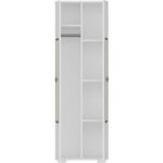 Demonte Home Mobilya Noradh (B) 2 Kapaklı Çok Amaçlı Dolap Beyaz Altın - Görsel 5