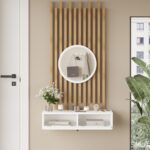 L'occi Concept Cosmia Aynalı Dresuar Ahşap Çıtalı Set Hol Antre Cs4-W - Görsel 3