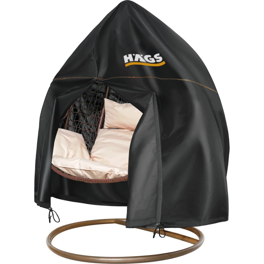 110000762268995.jpg Haegs Bahçe Salıncağı Örtüsü, Rattan Salıncak Hamak Koltuk Koruma Kılıfı - Çift Kişilik, 230X200CM - Görsel 1