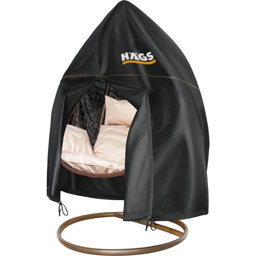 110000762605900-2.jpg Haegs Bahçe Salıncağı Örtüsü, Rattan Hamak Koltuk Salıncak Koruyucu Kılıfı Brandası, 190 x 115CM - Görsel 1