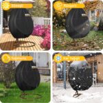 Haegs Bahçe Salıncağı Örtüsü, Rattan Hamak Koltuk Salıncak Koruyucu Kılıfı Brandası, 190 x 115CM - Görsel 5