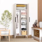 İmbaş 2 Kapaklı Askılı ve Raflı Gardırop - Görsel 3