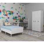 Cantek Dizayn Nirvana Çocuk Genç Odası (L-P-C) Beyaz-Beyaz